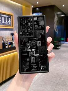 1个“错误”涂鸦防震手机壳，兼容苹果/三星/Infinix/红米/OPPO/vivo/realme/摩托罗拉/荣耀/一加等品牌，防水防摔防刮。 - 黑色 - 查看 2