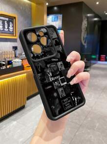 1个“错误”涂鸦防震手机壳，兼容苹果/三星/Infinix/红米/OPPO/vivo/realme/摩托罗拉/荣耀/一加等品牌，防水防摔防刮。 - 黑色 - 查看 5