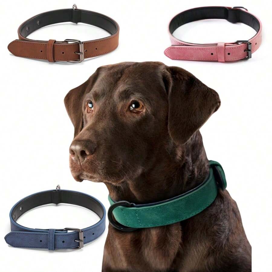 Adjustable Collar With Double Thickness Reinforced Comfortable For Large Medium Small Dogs LR-0315 - Màu Hồng baby - Xem 1