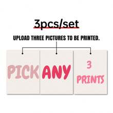 3Pcs Custom Gallery Canvas Wall Set, Pick Your Own 3 Digital Prints, Pick Your Own, Retro Printable Wall Art, Custom Wall Art, Optional Frame,Graphic Print - Multicolor - View 5