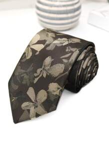 1 chiếc áo sơ mi polyester họa tiết sọc và hoa, chất liệu mềm mại, thích hợp mặc vào mùa xuân/hè/thu/đông cho nam - Nhiều màu - Xem 9