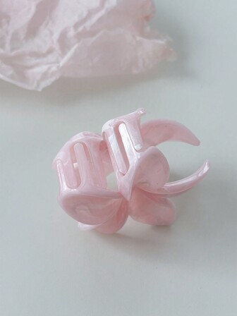 OUSEON Pinzas para el cabello con forma de flor de Plumeria perlada para mujer, de plástico ligero, de unicolor elegante y de moda, accesorio para el cabello para uso diario, fiestas casuales, agarre para el cabello adecuado para recoger el cabello, pinza para el cabello para el Día de San Valentín, pinza para el cabello, clip para el cabello, accesorio para el cabello para mujer para vacaciones