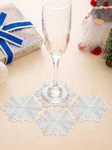 1-4 件简约 PVC 餐垫，可水洗，易清洁，可擦拭，防滑，耐热，餐桌餐垫，甜蜜的想法，优雅的餐垫，餐桌设置，厨房餐桌垫，节日婚礼装饰 - 彩色 - 查看 16