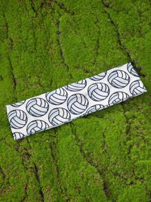 1pc Fashionable Sports Headband Unisex - Football, Basketball, Volleyball, Tennis Printed Pattern, Non-Slip Sweat Absorbing, Suitable For Yoga, Fitness, Running Halloween Hair Band Turban Headband Sweatband