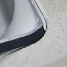 1 pieza Cepillo de ranura metálico multifuncional con mango largo, cepillo de limpieza para rincones muertos del baño, cocina y retorno a clases
