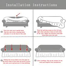 1pc Printed Ruffled Sofa Cover, Full Coverage Sofa Slipcover, Soft Fabric Suitable For Living Room, Bedroom, Study - A Different Life-skirt Style - View 6