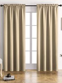 1 pieza Cortinas filtradoras de luz interior, cortinas con bolsillo para barra, para dormitorio/sala de estar/decoración del hogar, elegante, colgante natural