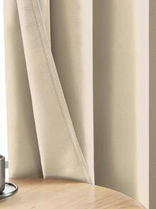 1 pieza Cortinas filtradoras de luz interior, cortinas con bolsillo para barra, para dormitorio/sala de estar/decoración del hogar, elegante, colgante natural