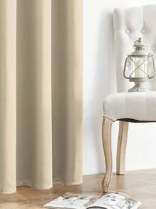 1 pieza Cortinas filtradoras de luz interior, cortinas con bolsillo para barra, para dormitorio/sala de estar/decoración del hogar, elegante, colgante natural