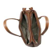 Chenson Women's Medium Shoulder Bag With Double Compartment - 白色 - 查看 4