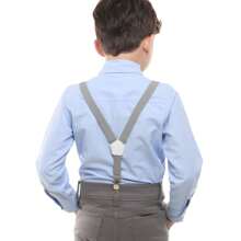 Children's Sports Shirt For Party Wedding Graduation For Boys 01-10 - 藍色 - 查看 3