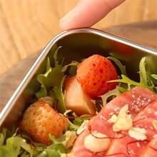 3pcs Stainless Steel Food Storage Containers With Lids - Stackable, Reusable & Airtight Preservation For Meats, Fruits & Vegetables - Essential Kitchen Organization Tool