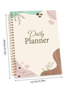 Trees 1pc Letter Graphic Spiral Notebook Back To School - Multicolor - View 7