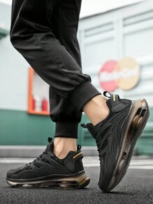 Men's Casual Air Cushion Sports Shoes, Comfortable Shock Absorption And Non-Slip Design Running Shoes, Suitable For Outdoor Sports And Daily Wear