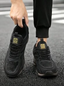 Men's Casual Air Cushion Sports Shoes, Comfortable Shock Absorption And Non-Slip Design Running Shoes, Suitable For Outdoor Sports And Daily Wear