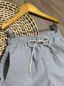BOYS' BERMUDA SHORTS CHILDREN'S PREPPY FASHION NEW RELEASE - 灰色 - 查看 4