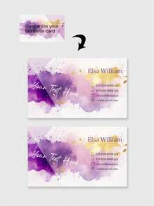 定制名片，设计和印刷您的企业标识、社交媒体和信息。