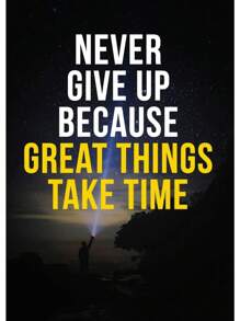 1 件锻炼生活励志名言海报和印刷品墙壁艺术图片帆布画健身房家庭房间装饰无框架 - 彩色 - 查看 72