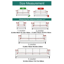 Tấm bọc ghế sofa co giãn họa tiết hoa văn Ruffle Trim - Nhiều màu - Xem 3