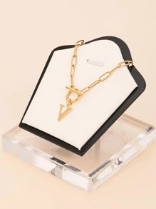 1 chiếc vòng cổ mặt chữ bằng thép không gỉ thời trang và độc đáo, món quà hoàn hảo cho bạn bè - chữ OT vàng - Xem 34