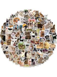 500 张/包可爱卡通动物贴纸 - 新奇卡通宠物贴纸，尺寸 2.5 厘米，装饰贴纸，非粘性奖励/表扬贴纸，创意图案，多种颜色 - 彩色 - 查看 2