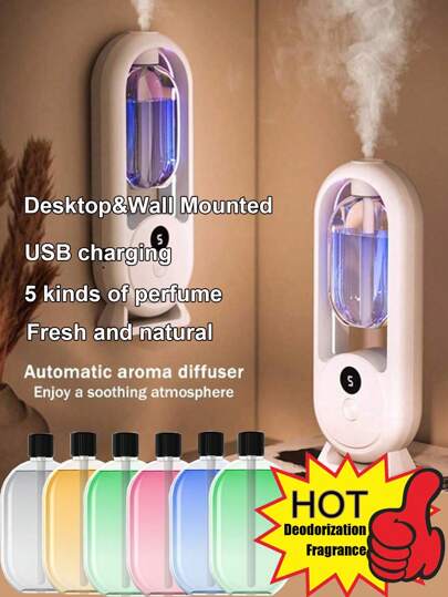 全自动芳香扩散器，薰衣草和茉莉香味，香格里拉 Real Me 茉莉香味，酒店喷雾，浴室除臭剂，家居香氛，空气扩散器