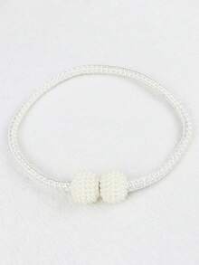 Bộ 2 cuộn băng rèm từ tính, băng rèm dễ dàng, giá treo rèm trang trí, băng rèm, không cần dụng cụ - hình ngọc trai - Nhiều màu - Xem 8