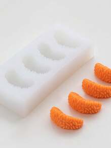 Realistic Orange Pulp DIY Handmade Fragrance Plaster Multifunctional Silicone Mold - White - View 3