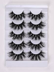 5 对蓬松假睫毛浓密纤长假睫毛持久浓密凌乱睫毛延长 - 濃密款 - 查看 6