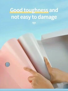 A4彩色折叠文件盒/收纳盒/剪贴板盒/发票夹，桌面整理器用塑料合同文件盒，办公用品，莫兰迪色返校，学校用品 - A4背寬5.5CM - 查看 8