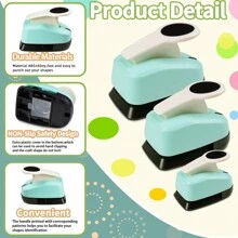 3pcs Circle Cutter Paper Hole Punch Puncher Kit Set Circle Shapes 3/8 Inch 5/8 Inch 1 Inch 3pcs Crafts Single Punch Suitable Students Scrapbooking Card Making