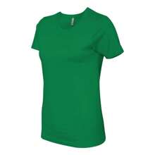 Womens Cotton T-Shirt (Kelly Green) - Màu xanh chanh - Xem 3