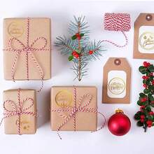 1 Cuộn 500 Nhãn Dán Giấy Bạc Vàng Giáng Sinh - Nhãn PVC Lời Chúc Mừng Ngày Lễ Các Loại Để Trang Trí Quà Tặng, Đường Kính 1 Inch, Con Dấu Thiết Kế Ngày Lễ Nhiều Kiểu Dáng, Giáng Sinh - Nhiều màu - Xem 9