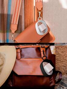 2 个充电器收纳袋、数据线收纳盒、便携式耳机收纳盒、透明便携式旅行收纳盒，用于数据线、耳机等（黑色、白色）便携式户外耳机收纳袋、多功能收纳袋、充电器收纳袋、单拉链密封防尘收纳盒 - 彩色 - 查看 7