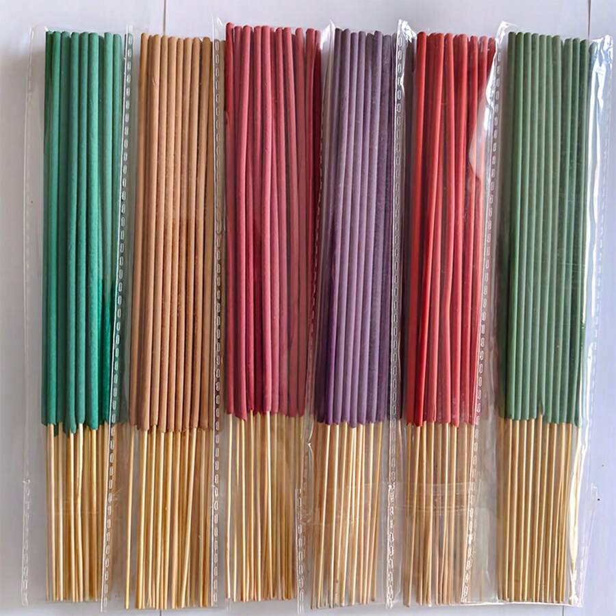 20 件多种香味香棒，香薰熏香用品，香棒香味与香座，佛香棒室内香薰装饰，小众室内香味，用于精神治疗、冥想和缓解压力，房间装饰 - 多樣化香型 - 查看 1