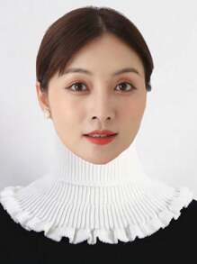 1 件女士假领高领围巾，护颈假领子新款秋冬季防风针织保暖颈套，适合日常佩戴、摄影、送礼，是配饰女士的理想选择 - 彩色 - 查看 14