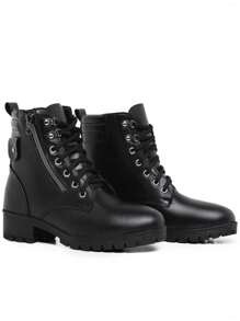 Women Fashion Boots - Black - View 3
