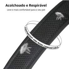 Adjustable Dog Collar With Safety Lock Padded Reflective Breathable Comfortable Soft Durable LR-0313 - 藍色 - 查看 6