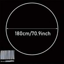 圆形气球拱门套件支架，59.06/70.87 英寸，气球蝴蝶结塑料花环气球支架，圣诞气球装饰架，婚礼生日派对装饰新娘礼物派对周年纪念用品，万圣节，万圣节装饰 - 白色 - 查看 13