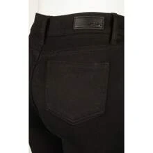 Rhinestone Bootcut Jeans - Botas negras de corte acampanado - Ver 4