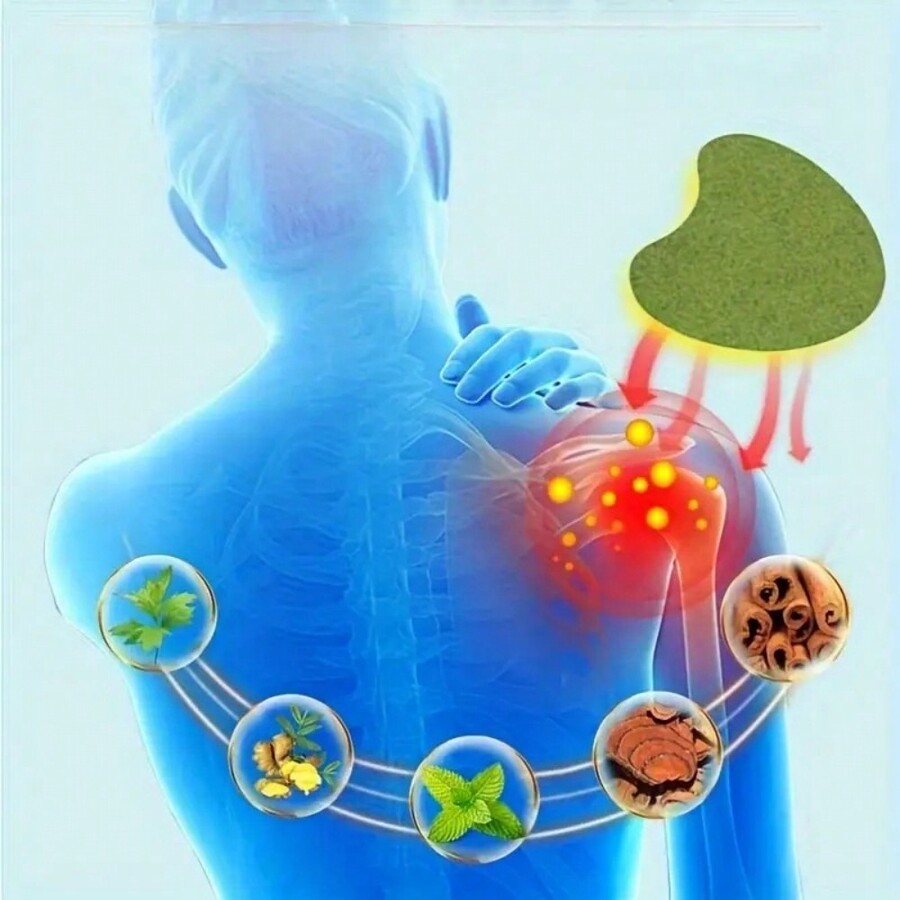 48pcs Shoulder Patch With Mugwort Plant Extract , Daily Care Relieve