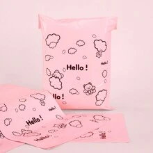 10/30pcs NEW Cute Cartoon Teddy Bear Pink, Yellow, Purple Self-Adhesive Mailing Bags, Logistics Packaging Express Box Shipping Envelopes Back To School - Multicolor - View 9