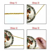 1 件圣诞男孩亚克力太阳捕手，2D 彩色玻璃窗挂饰，适用于家庭、门廊、卧室墙壁装饰，送给朋友的圣诞礼物 - 多色 - 查看 5