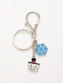 1 mặt dây chuyền hình cây thông Noel, người tuyết, bông tuyết, tuần lộc, người đàn ông bánh gừng, phong cách hoạt hình dễ thương, móc khóa Unisex, quà tặng Giáng sinh, đa năng - Nhiều màu - Xem 5