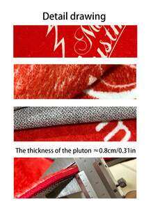 1 块红色圣诞装饰地毯，圣诞装饰门垫，浴室防滑垫，圣诞树，字母等印花图案，柔软毛绒面料，底部防滑材料，可机洗，适合装饰圣诞节家庭氛围， - 紅白色02 - 查看 10