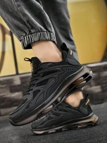 Men's Casual Air Cushion Sports Shoes, Comfortable Shock Absorption And Non-Slip Design Running Shoes, Suitable For Outdoor Sports And Daily Wear