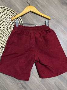 BOYS' BERMUDA SHORTS CHILDREN'S PREPPY FASHION NEW RELEASE - 酒紅色 - 查看 5