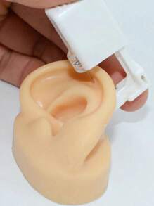 1 件软硅胶耳模型展示道具练习穿刺工具耳环耳钉多色仿真展示工具身体首饰 - 彩色 - 查看 6