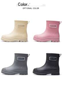 1 双新款雨鞋,防滑耐磨橡胶雨靴,短筒男女成人防水鞋,时尚厨房靴,夏季降温,沙滩,旅行保暖,闺蜜节,送给小狗,嘉年华,春夏精选,伴娘礼物,房间,卧室装饰,沙滩,旅行,男士,女士,度假 - 彩色 - 查看 7