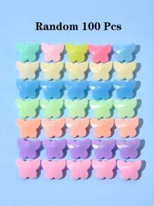 100/200/500pcs 15mm Acrylic Matte Pentagram Beads, Spring Colors, For DIY Handmade Bracelets And Necklaces, Educational Beads To Promote Intellectual Development